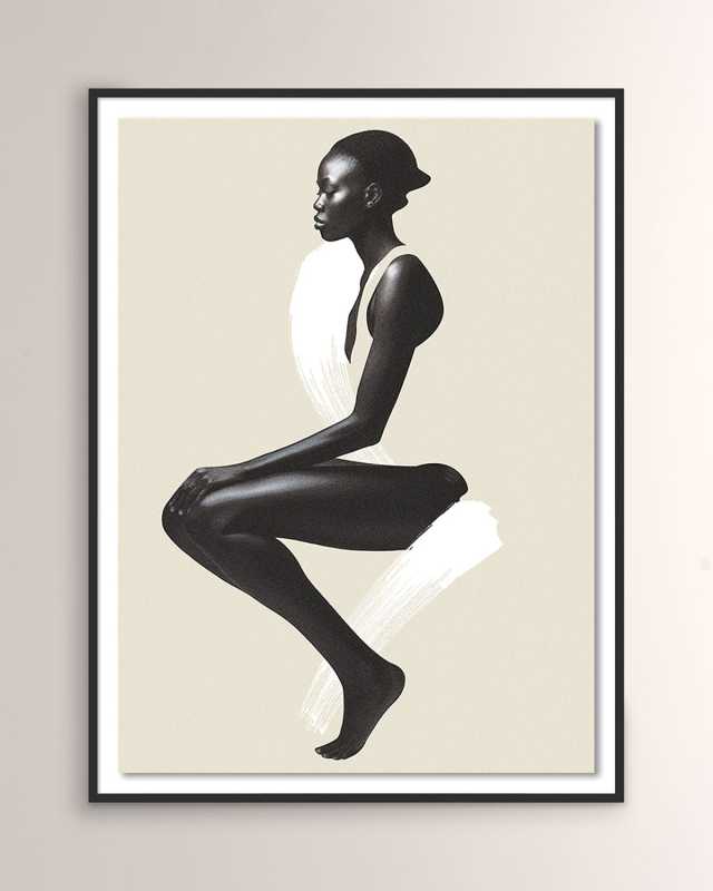 "Dancing I" Framed Giclee by Coup D'Esprit
